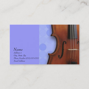 Carte de visite d'alto de violon pour le site de