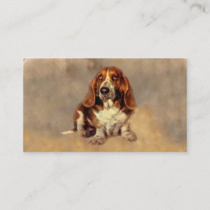 Carte de visite d'amant de Basset Hound