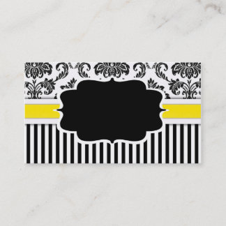 Carte de visite Damas noir et blanc