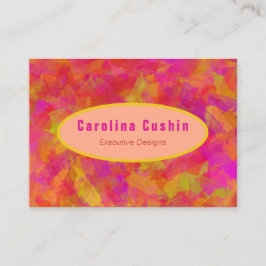 Carte De Visite Damas rouge jaune