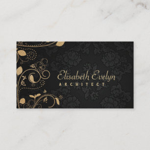Carte De Visite damask de conception y6766