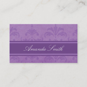 Carte De Visite Damassé lilas