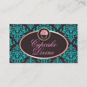 Carte De Visite Damassé solide divine d'Aqua de 311 petits gâtea