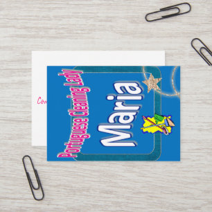 Carte de visite, Dame du ménage