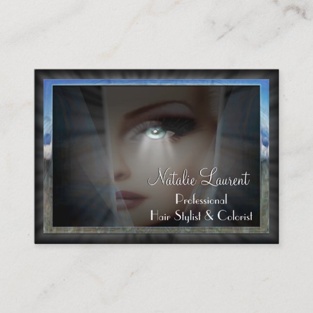 Carte De Visite Dame Unique Hairstylist Salon Professional de (Devant)