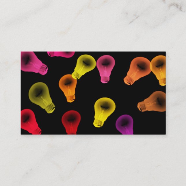 Carte de visite d'ampoule (Devant)