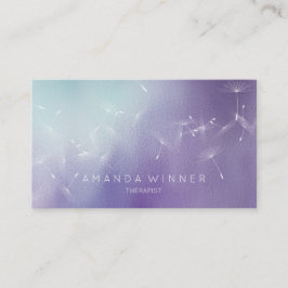 Carte De Visite Dandelion Confetti Mint Purple Ombre Therap