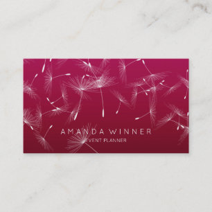 Carte De Visite Dandelion Confetti Rubin Pastel Ombre Event Planne