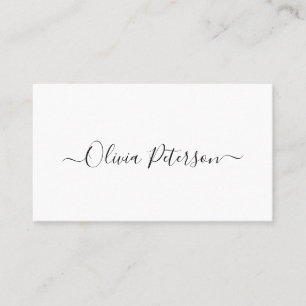 Carte de visite dans le style minimaliste.