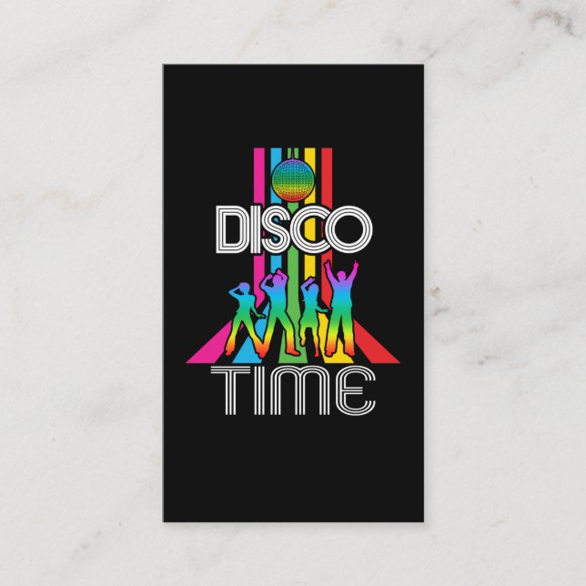 Carte De Visite Danse 80s 90s Party Music Disco Retro (Devant)