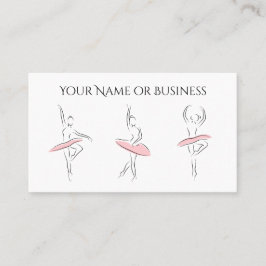 Carte De Visite Danse Ballet Belle Ballerina Professional
