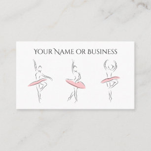 Carte De Visite Danse Ballet Belle Ballerina Professional