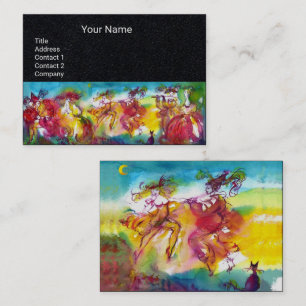 Carte De Visite Danse de mascarade de NUIT de CARNAVAL, papier