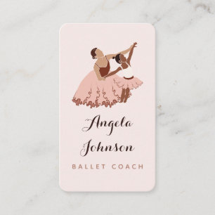 Carte De Visite Danse d'enseignant de ballet moderne Ballerina Ill