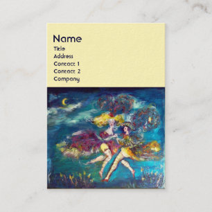 CARTE DE VISITE DANSE ET MUSIQUE DANS LE MONOGRAM DE NUIT