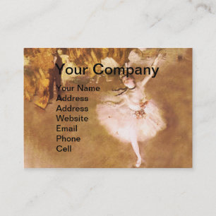 Carte De Visite Danseur de ballet Diplôme de la peinture étoile