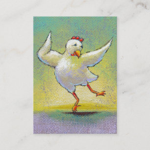 Carte De Visite Danseur heureux coloré mignon d'art d'amusement de