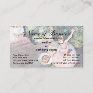 Carte De Visite Danseuse au bouquet de fleurs par Edgar Degas