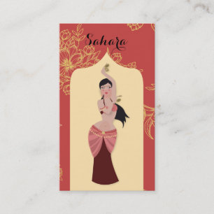 Carte De Visite Danseuse du ventre Arche marocaine