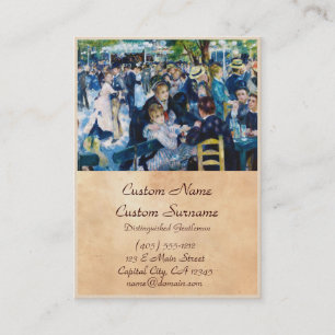 Carte De Visite Dansez chez Moulin de la Galette Auguste Renoir