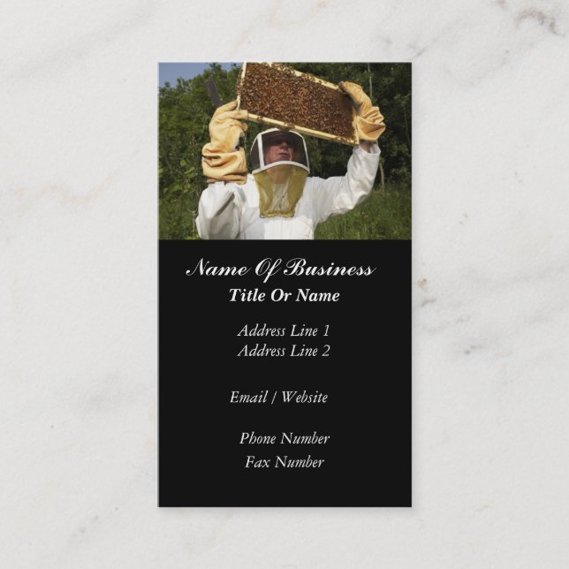 Carte de visite d'apiculteur (Devant)