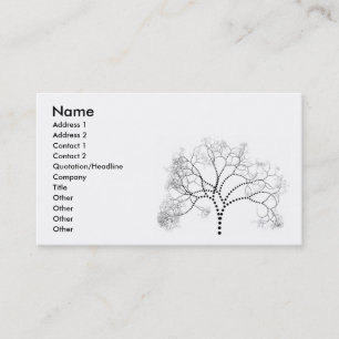 Carte de visite d'arborescence