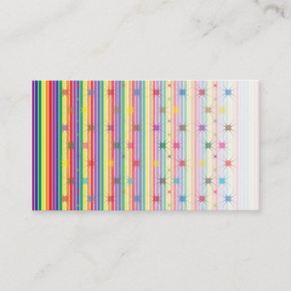 carte de visite d'arc-en-ciel