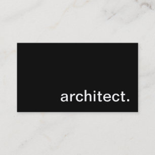 Carte de visite d'architecte