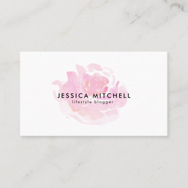 Carte De Visite Darling Rose blogueur/influent médias sociaux (Devant)