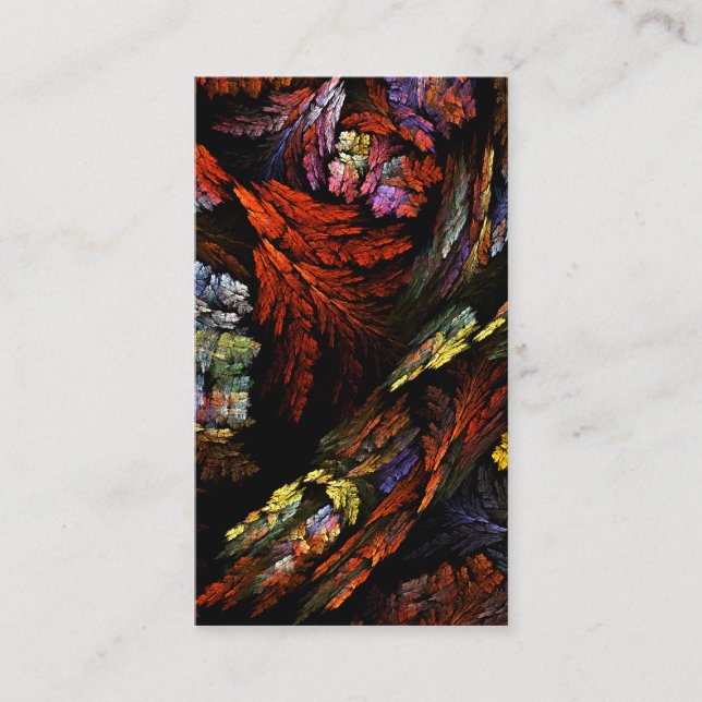 Carte de visite d'art Abstrait Color Harmony (Devant)