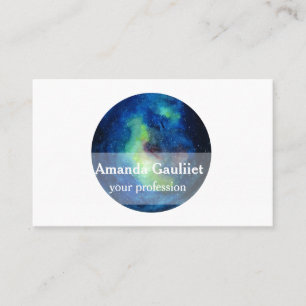 Carte de visite d'art de planète