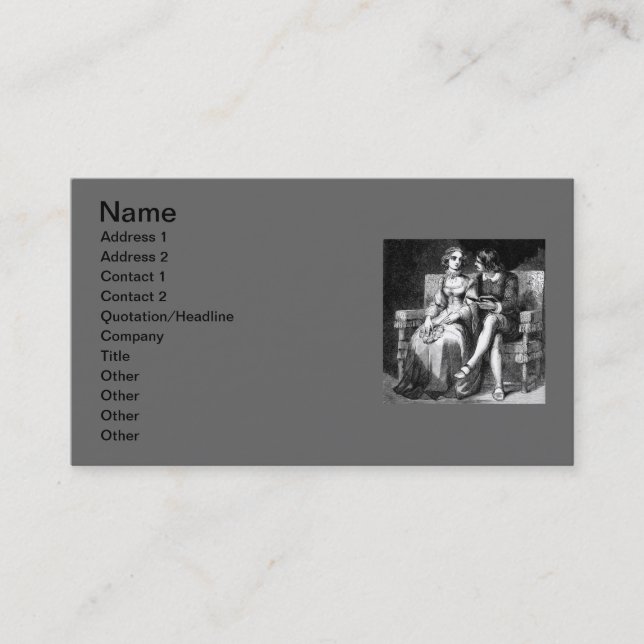 Carte de visite d'art vintage (Devant)