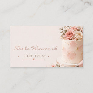 Carte de visite d'artiste en gâteaux