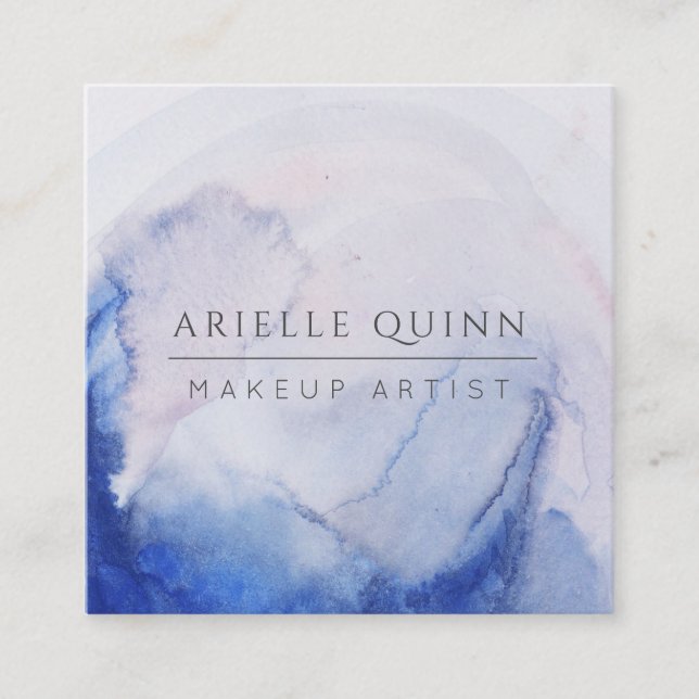 Carte de visite d'artiste maquillage aquarelle Abs (Devant)