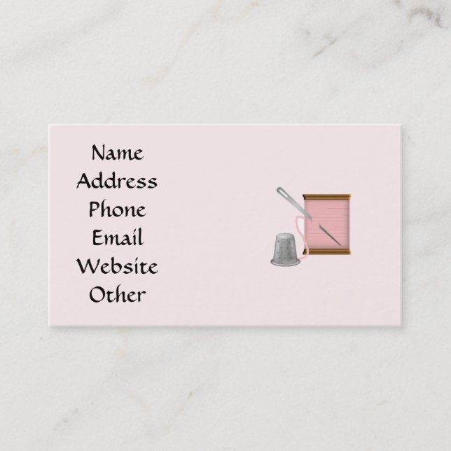 Carte de visite d'arts et de métiers d'ouvrière (Devant)