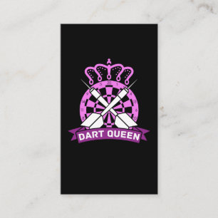 Carte De Visite Darts Queen Dartboard Girl Dart Player