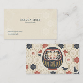 Carte De Visite Daruma & Hidden Cat Business Cards