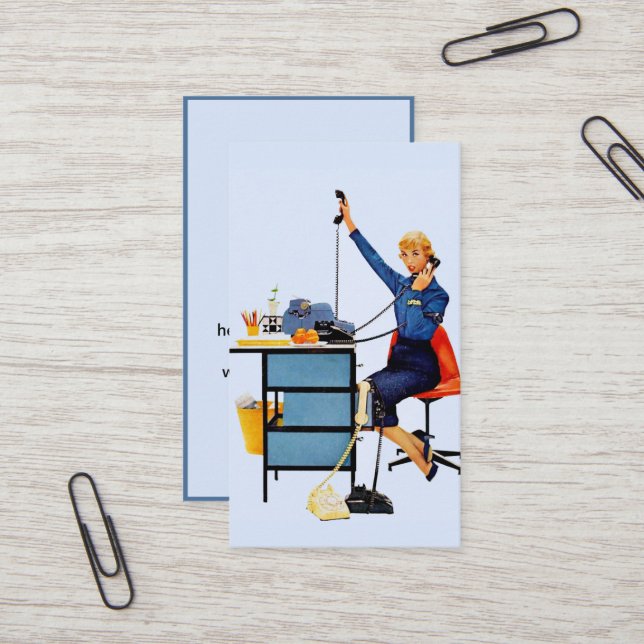 Carte de visite d'assistant administratif (Devant/Arrière en situation)