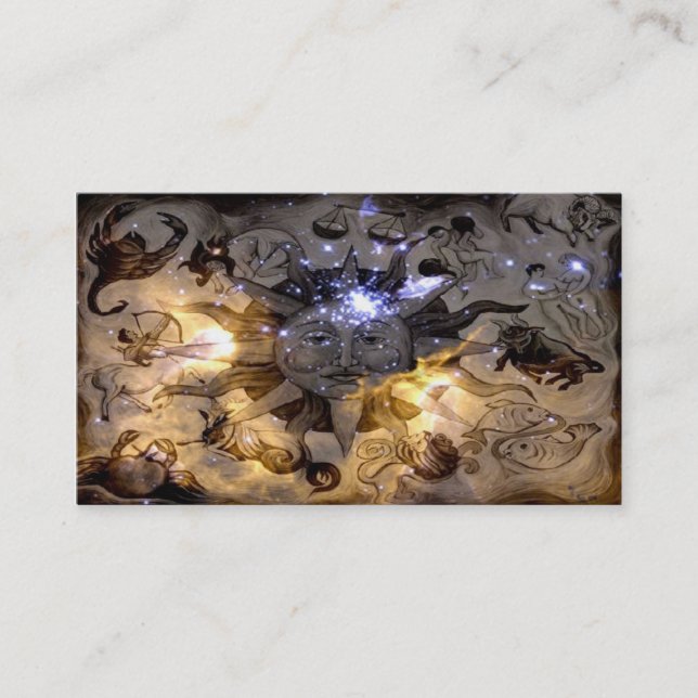 Carte de visite d'astrologie (Devant)