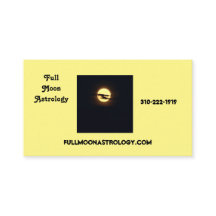 Carte de visite d'astrologie Pleine lune