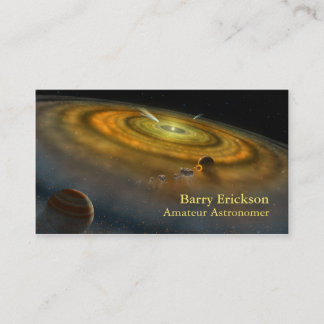 Carte de visite d'astronomie