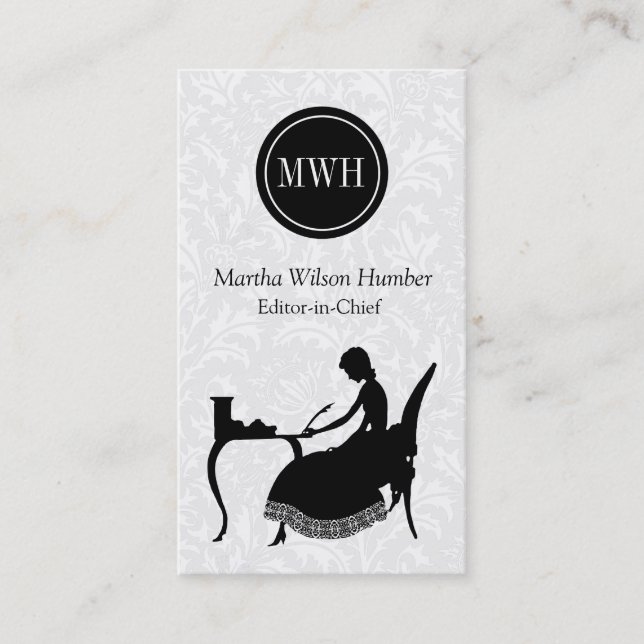 Carte de visite d'auteur (Devant)