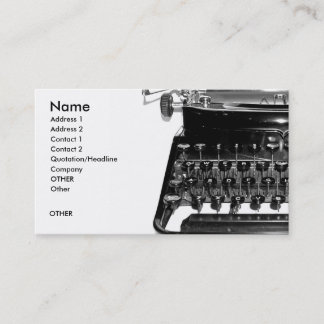CARTE DE VISITE D'AUTEUR