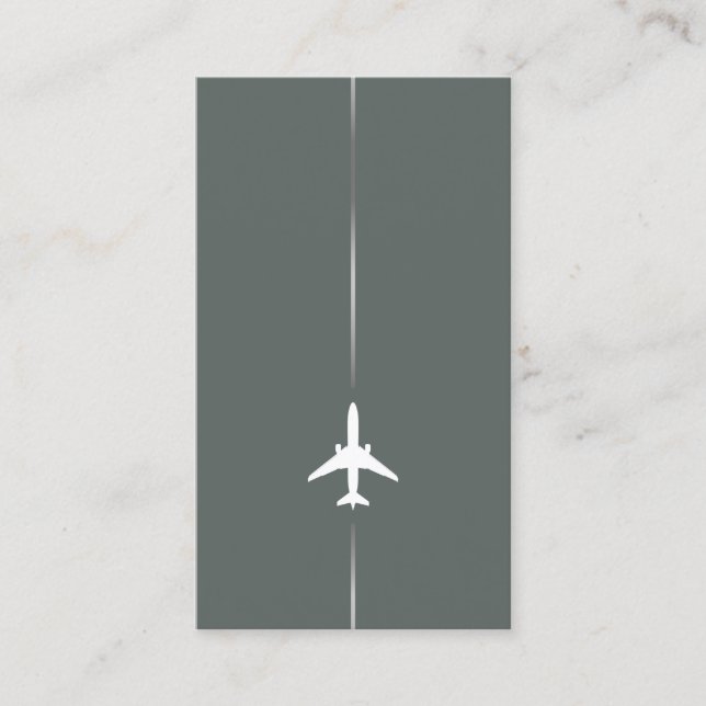 Carte de visite d'aviation minimal (Devant)