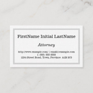 Carte de visite d'avocat simple et personnalisable
