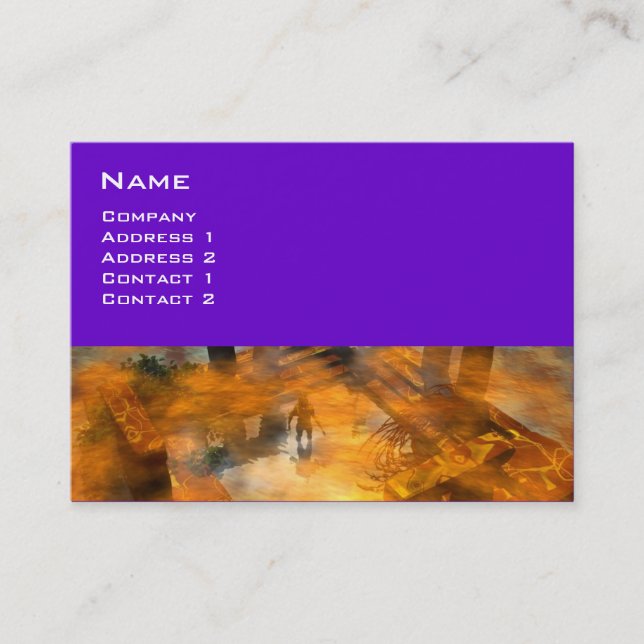 Carte De Visite DAWNING DARK/ MONDE ALIEN Science-fiction (Devant)