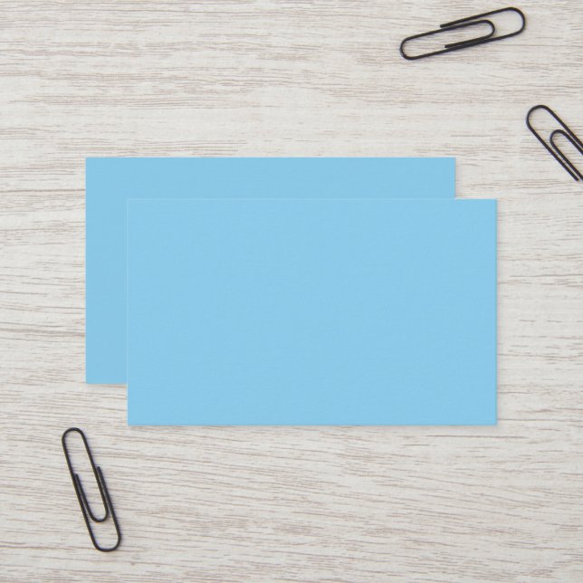 Carte de visite de Baby Blue Oceania (Devant/Arrière en situation)