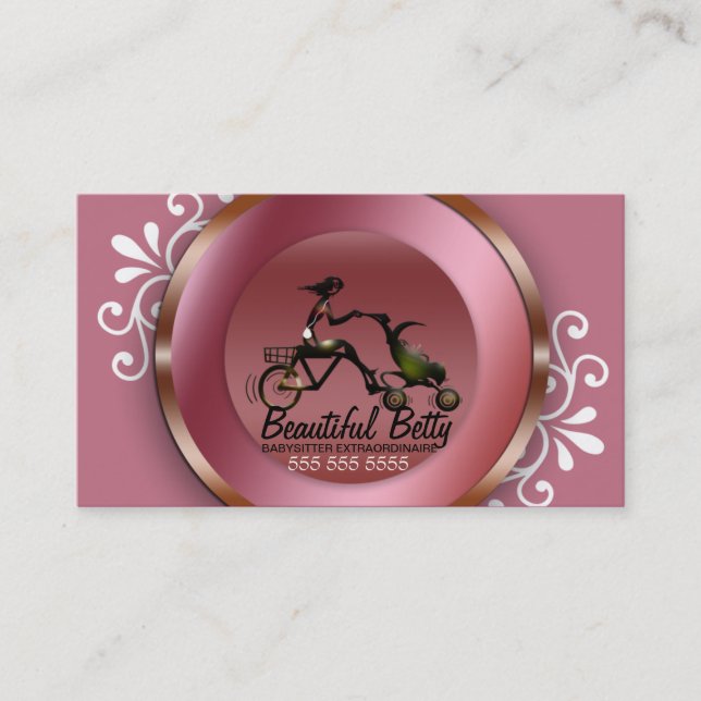 Carte de visite de babysitter (Devant)