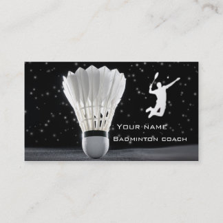 Carte de visite de badminton