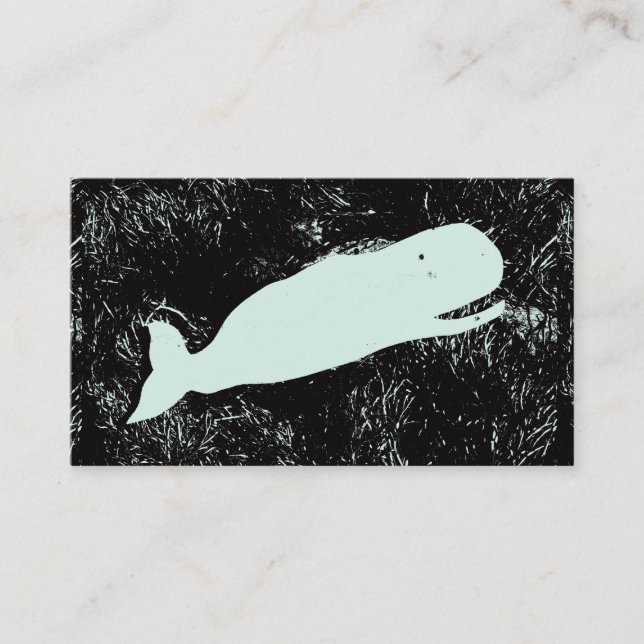 carte de visite de baleine blanche (Devant)